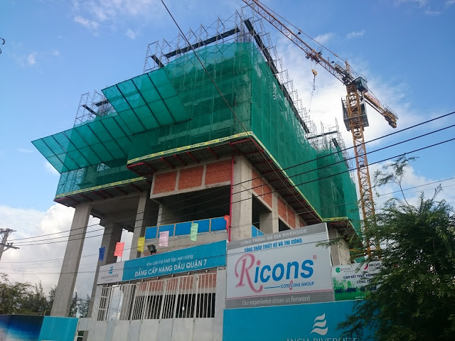 Căn hộ An Gia Riverside đang xây dựng đến tầng 5