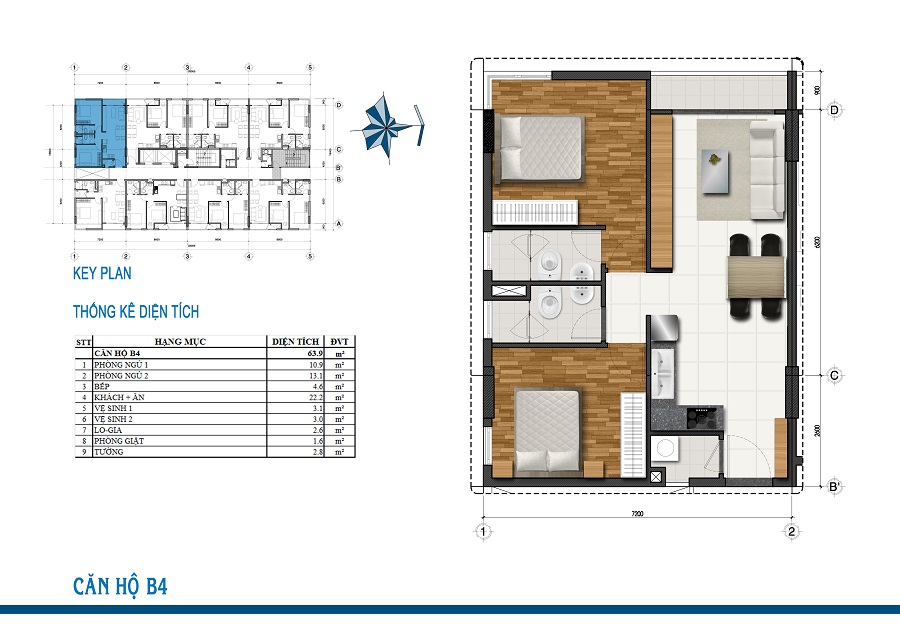 Thiết kế căn hộ B4