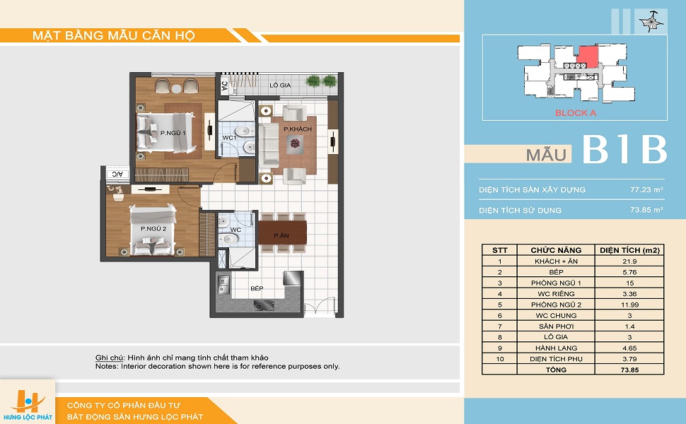 Thiết kế căn hộ B1B