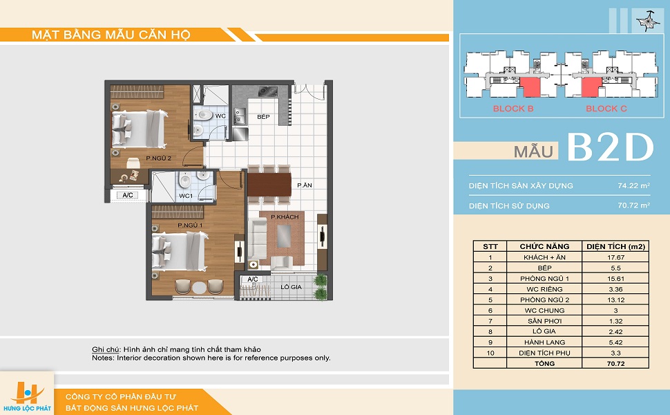 Thiết kế căn hộ B2D