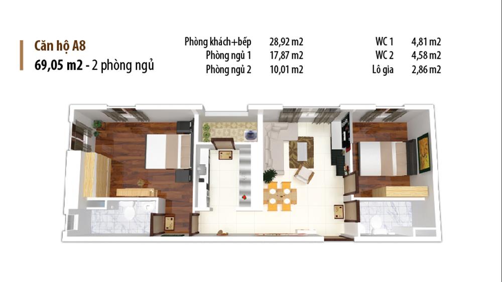 Thiết kế căn hộ A8
