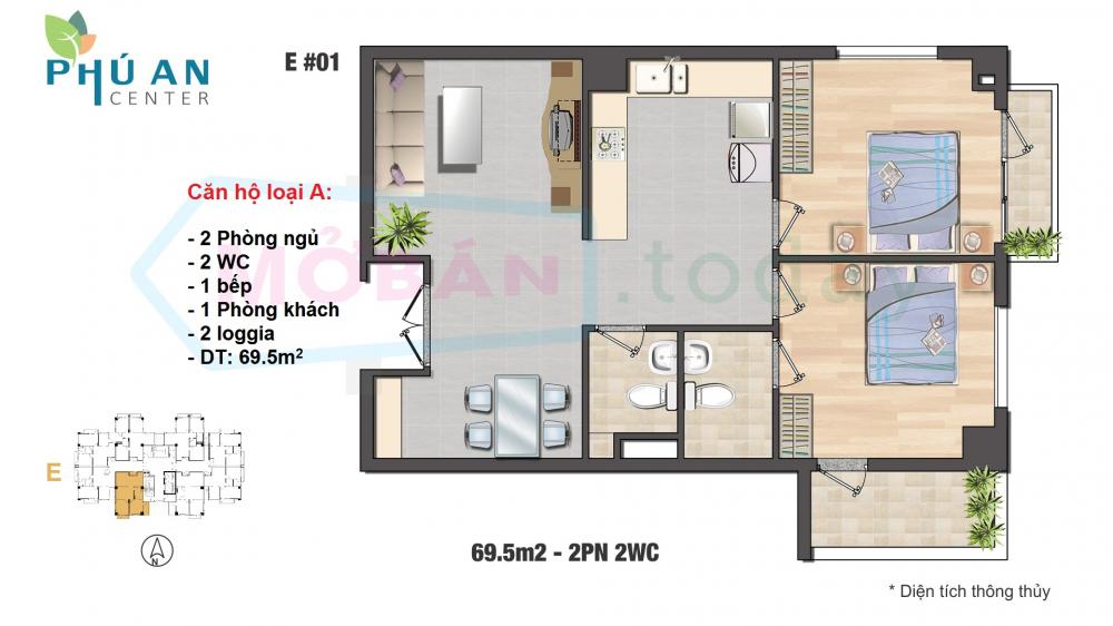 Thiết kế căn hộ 01-08