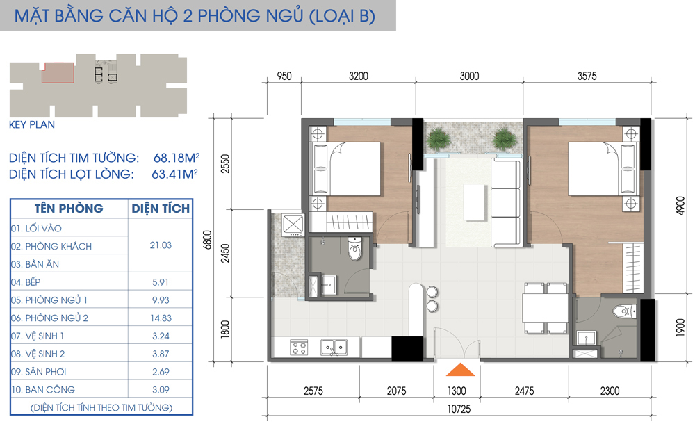 Thiết kế căn hộ B