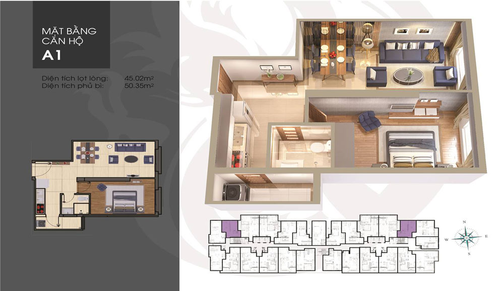 Thiết kế căn hộ A1