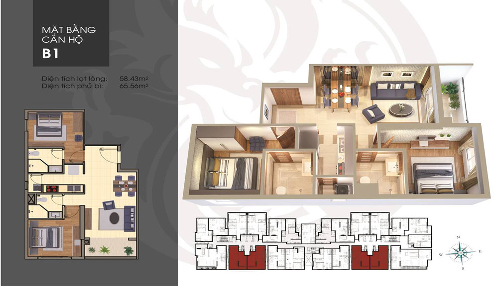 Thiết kế căn hộ B1