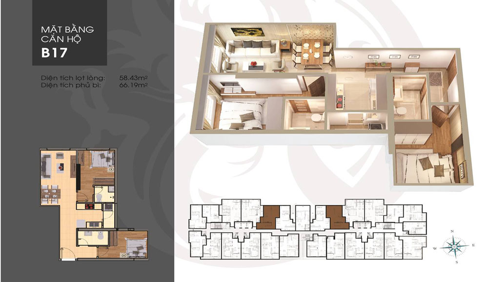 Thiết kế căn hộ B17