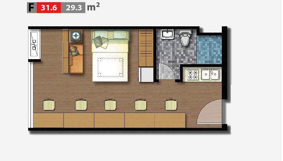 Thiết kế căn hộ loại F