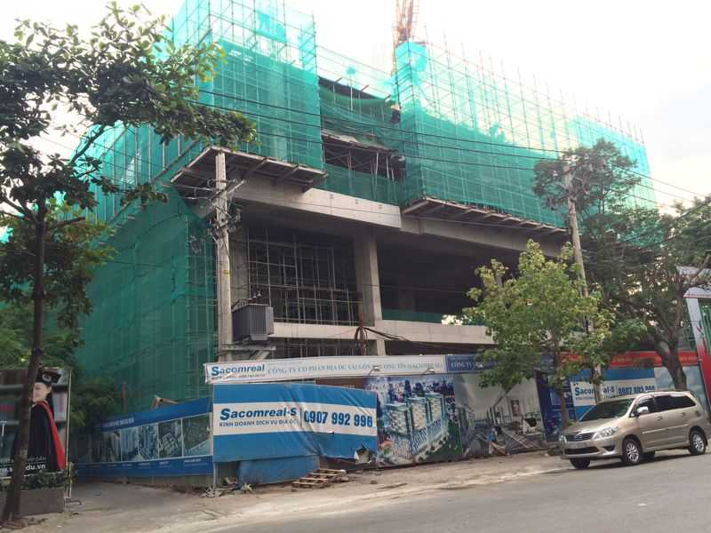 Dự án đã thi công xây dựng đến sàn tầng 4, chuẩn bị thi công lên tầng 5