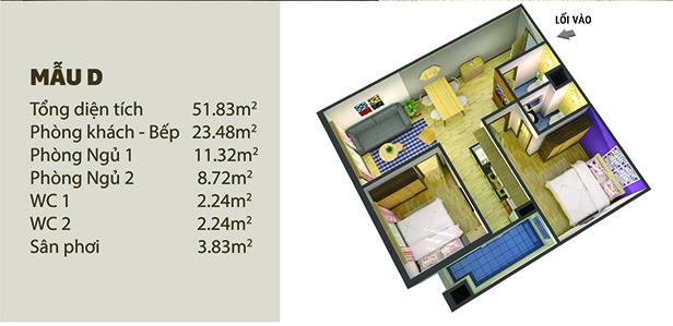 Thiết kế căn hộ D