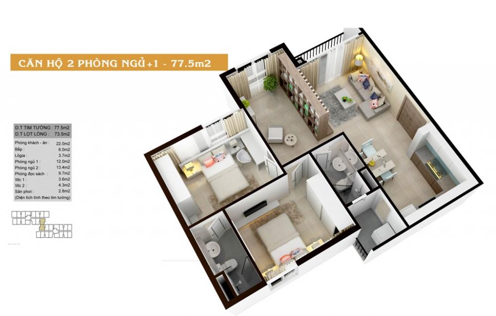 Thiết kế căn hộ A09, B15