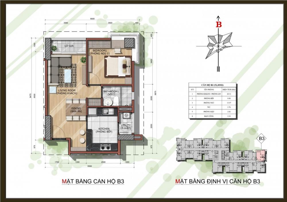 Thiết kế căn hộ B3