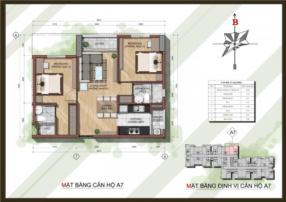 Thiết kế căn hộ A7