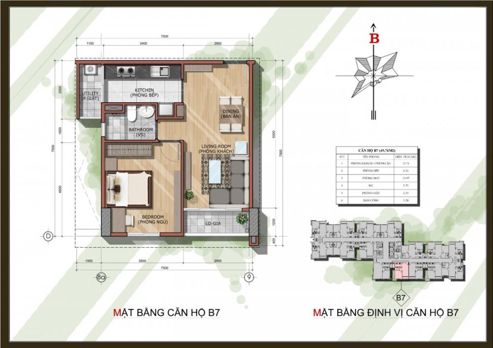 Thiết kế căn hộ B7