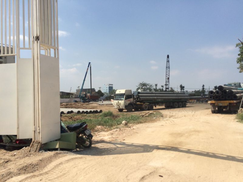 Dream Home Palace đang trong quá trình ép cọc