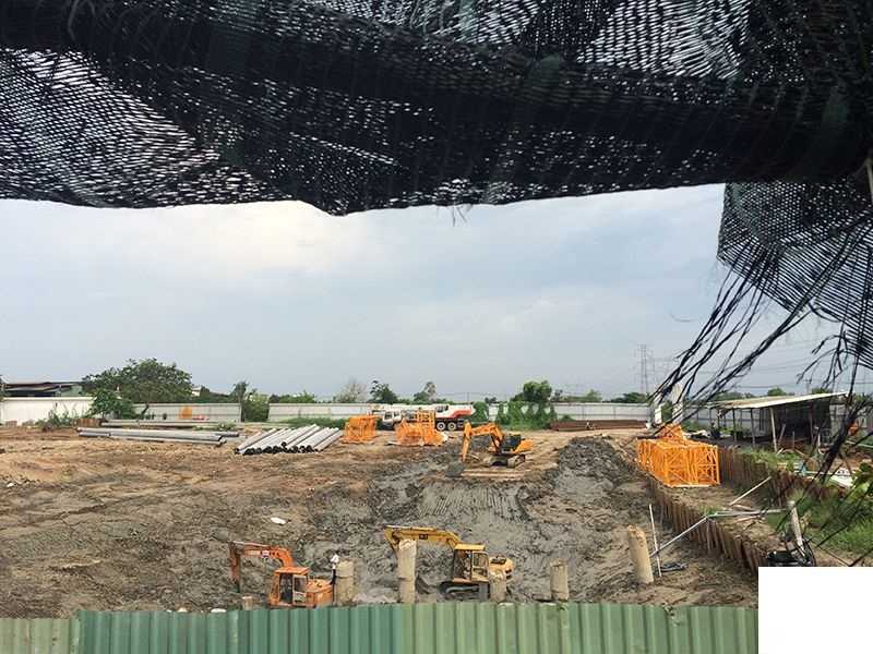 Dự án vẫn đang quá trình thi công móng cọc