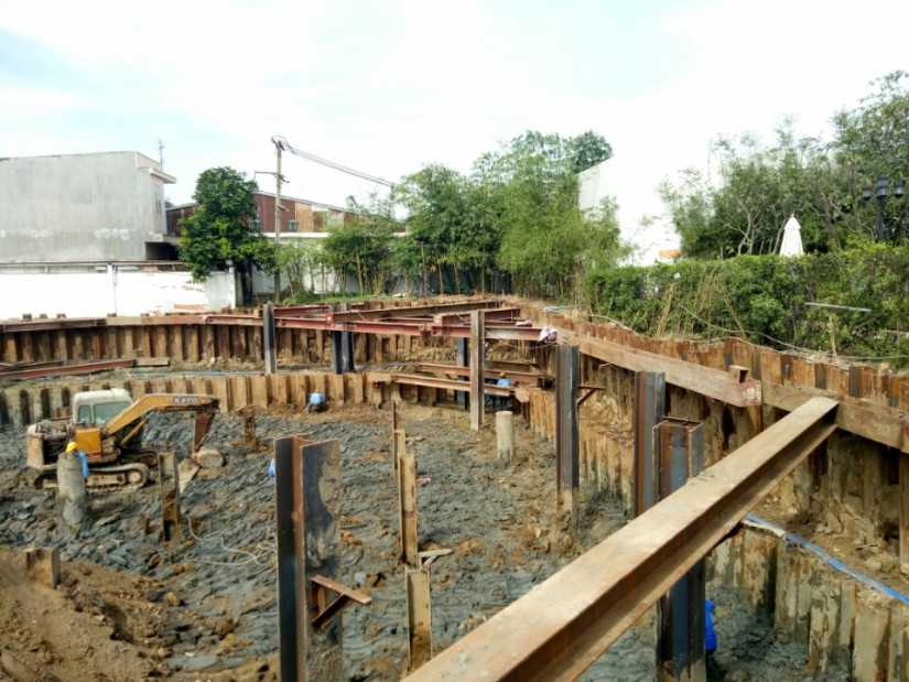 Dự án hiện đang làm hầm 1