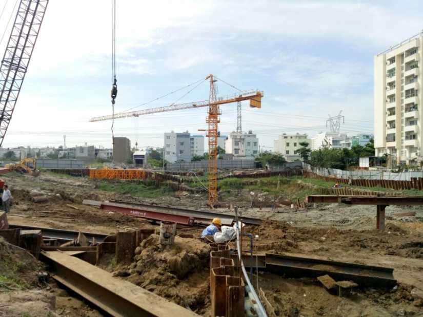 Dự án hiện đang làm hầm 1