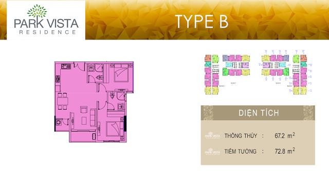 Thiết kế căn hộ loại B