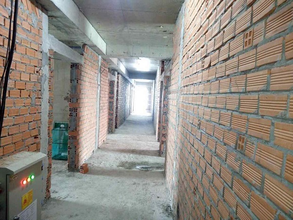 Dự án đã xây tường tới tầng 11 khu căn hộ