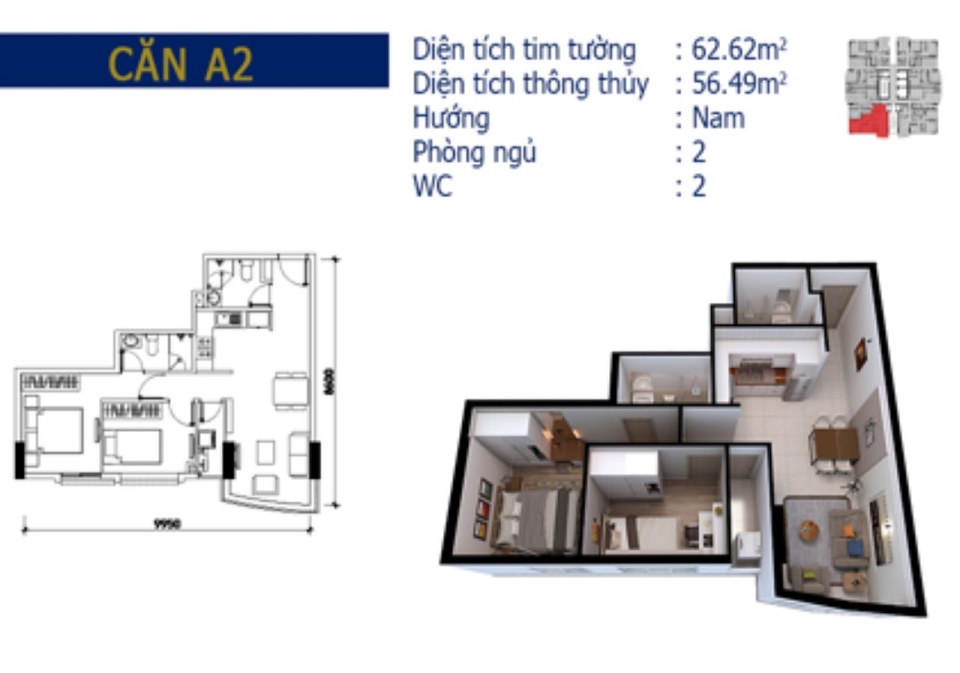 Thiết kế căn hộ A2