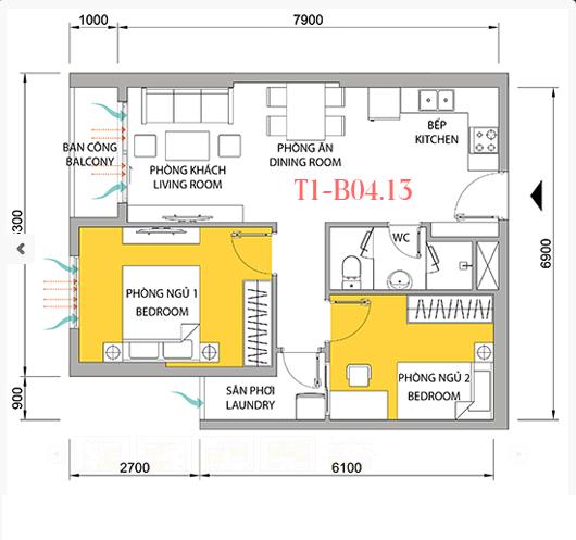 Thiết kế căn hộ 13B