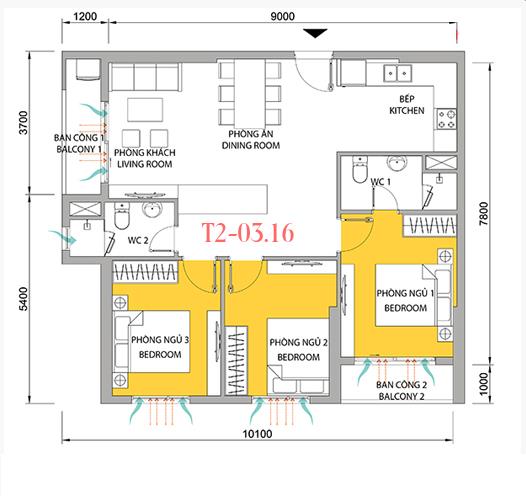 Thiết kế căn hộ 16