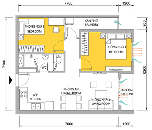 Thiết kế căn hộ 17