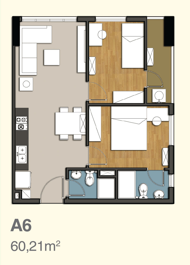 Thiết kế căn hộ A6