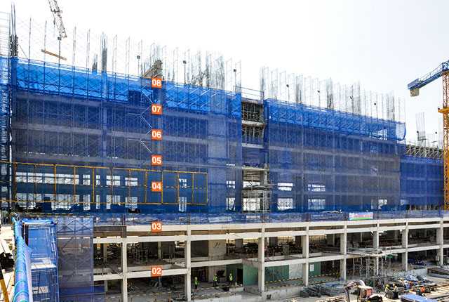 Thi công cột sàn tầng 9 - Block B