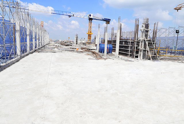 Hoàn thành đổ bê tông sàn tầng 18 Block B