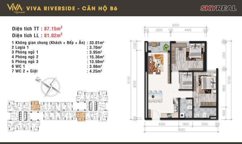 Thiết kế căn hộ B6