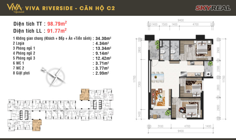 Thiết kế căn hộ C2