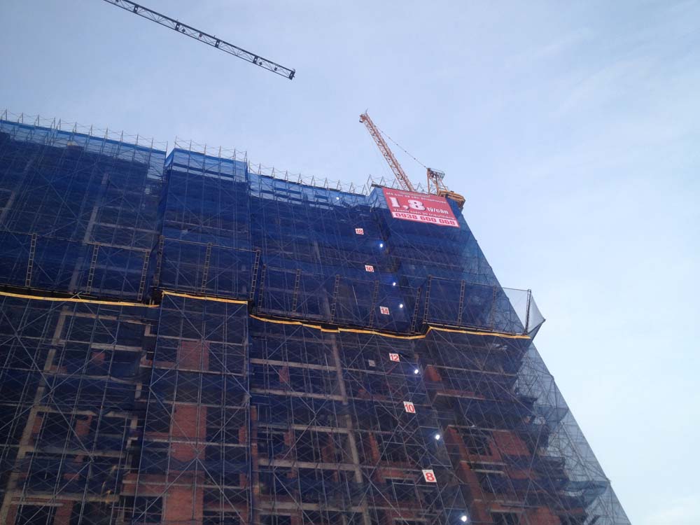 Dự án đang hoàn thiện tầng 25