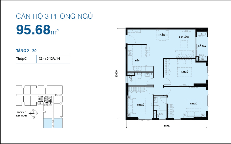 Thiết kế căn hộ 12A, 14