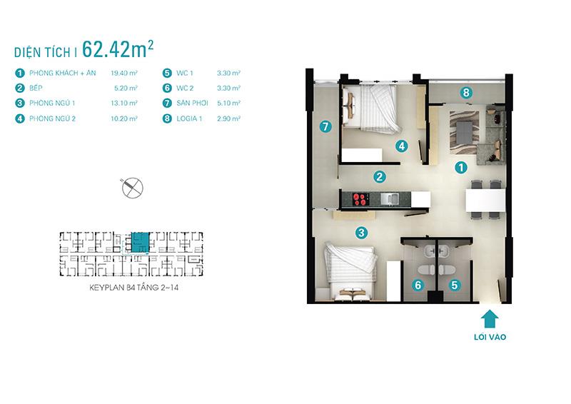 Thiết kế căn hộ B4