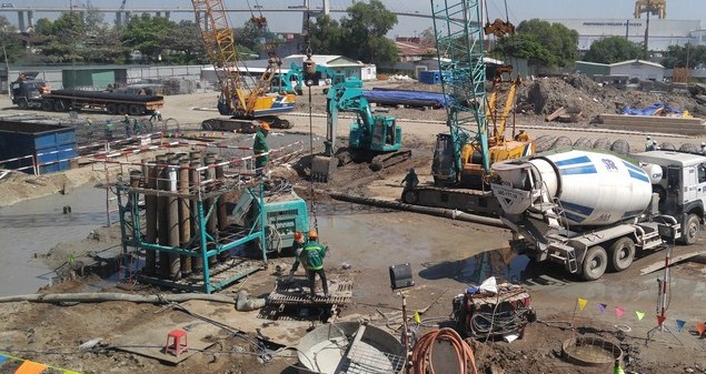 Dự án đang thi công phần thô