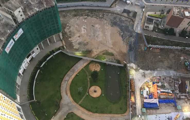 Phần hầm The Opera 5 đang được đổ sàn