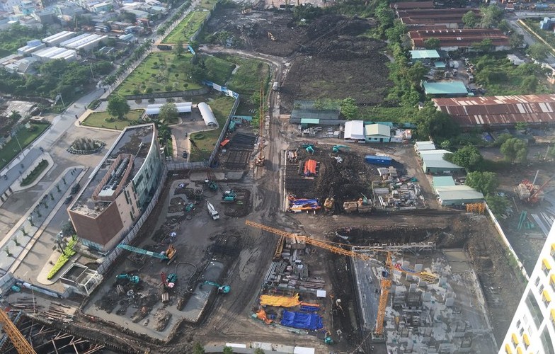 Dự án đang thi công phần thô