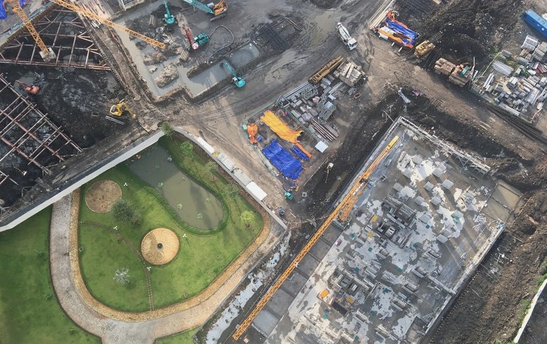 Dự án đang thi công phần thô