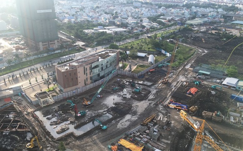 Dự án đang thi công phần thô