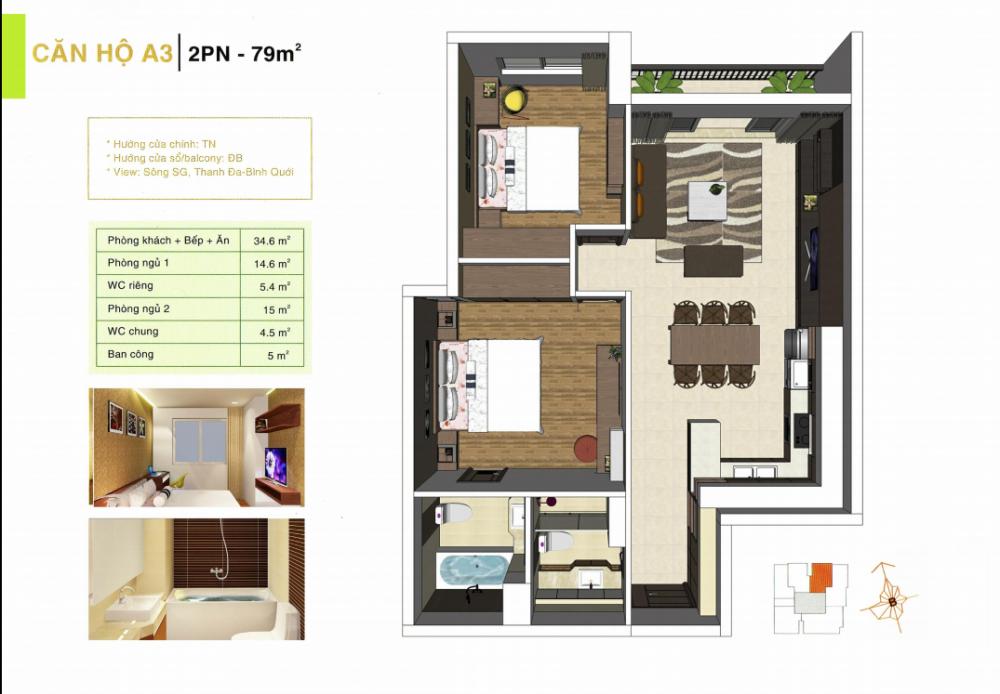 Thiết kế căn hộ A3