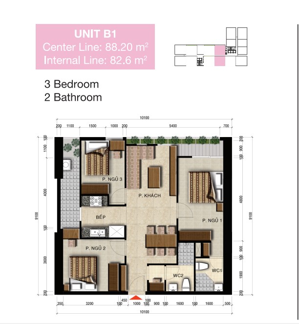 Thiết kế căn hộ B1