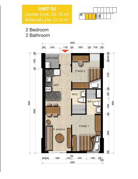 Thiết kế căn hộ S2