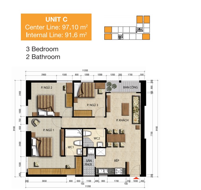 Thiết kế căn hộ C