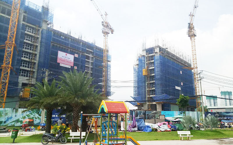 Dự án đã đổ bê tông tầng 13-14