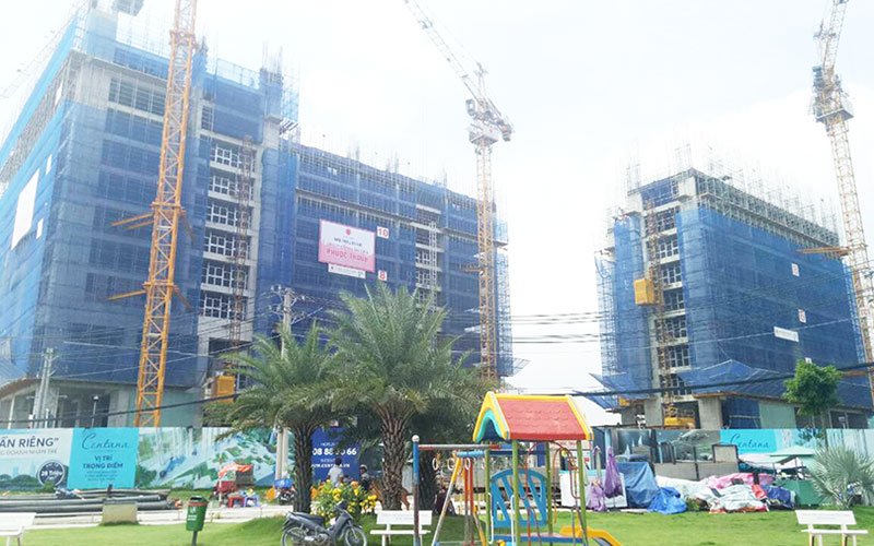 Dự án đã đổ bê tông tầng 13-14