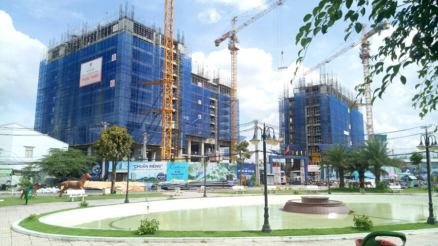 Dự án đã đổ bê tông tầng 13-14