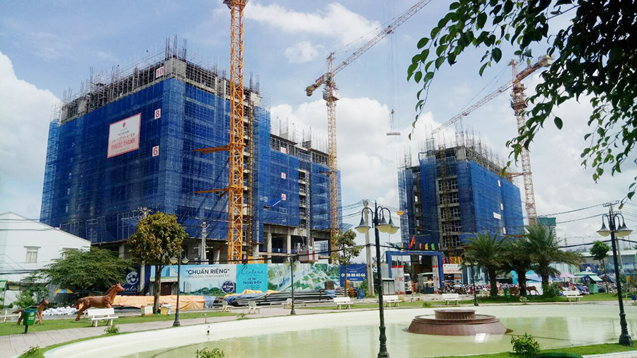 Dự án đã đổ bê tông tầng 13-14