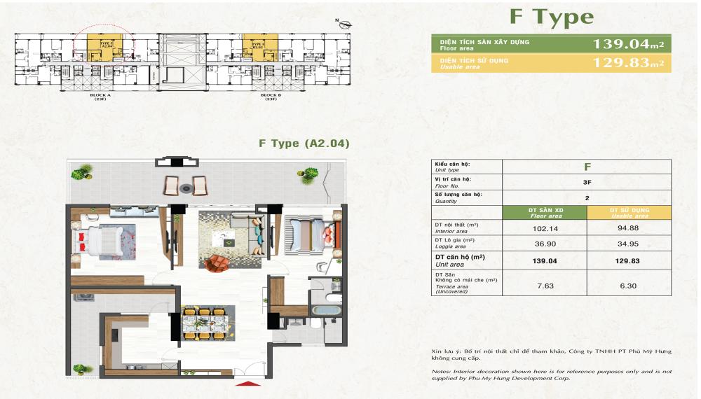 Thiết kế căn hộ F