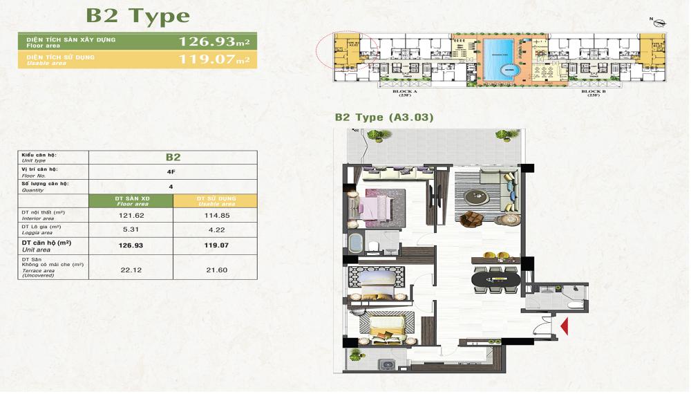 Thiết kế căn hộ B2